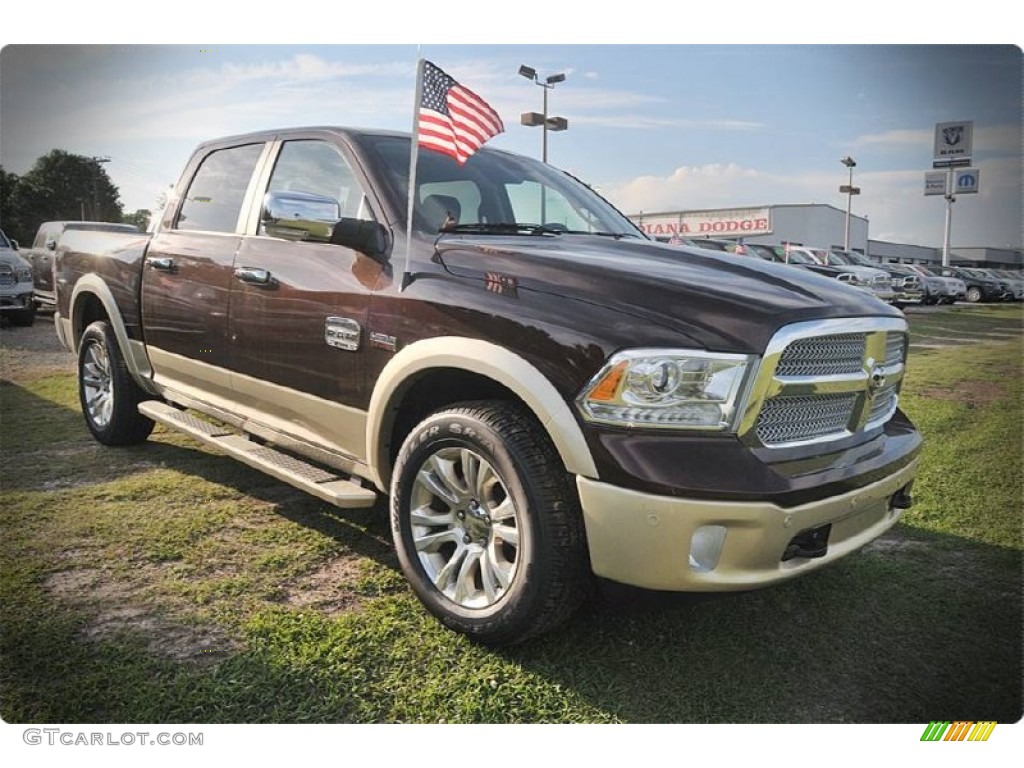 2015 1500 Laramie Long Horn Crew Cab - Western Brown / Canyon Brown/Light Frost photo #5