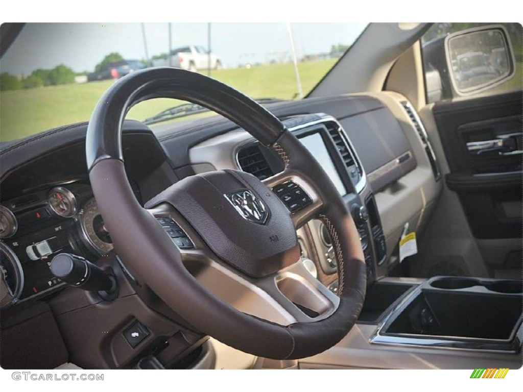 2015 1500 Laramie Long Horn Crew Cab - Western Brown / Canyon Brown/Light Frost photo #10