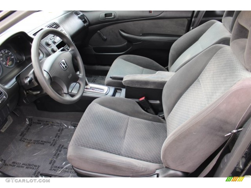 Black Interior 2004 Honda Civic Value Package Coupe Photo #102922223