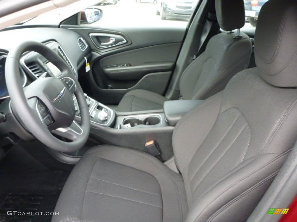 Black Interior 2015 Chrysler 200 LX Photo #102925499