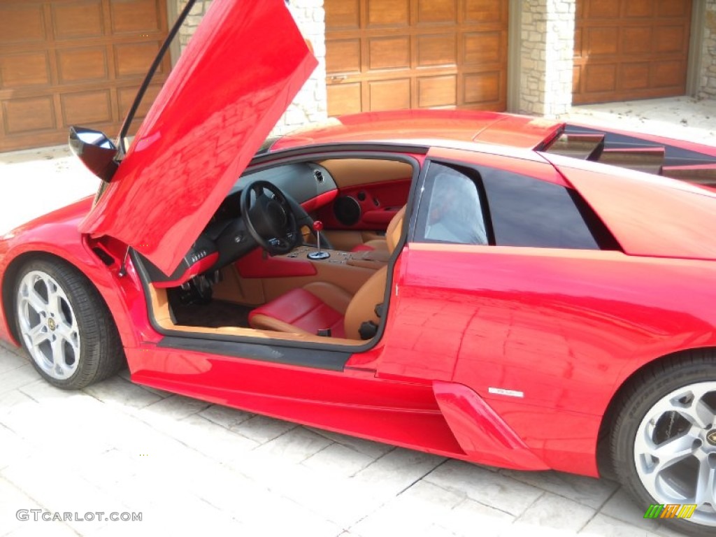 2005 Murcielago Coupe - Rosso Andromeda / Tan photo #3