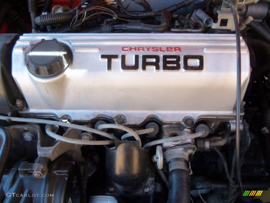 1986 Dodge Daytona Turbo Z CS 2.2 Liter Turbocharged SOHC 8-Valve 4 Cylinder Engine Photo #102926885