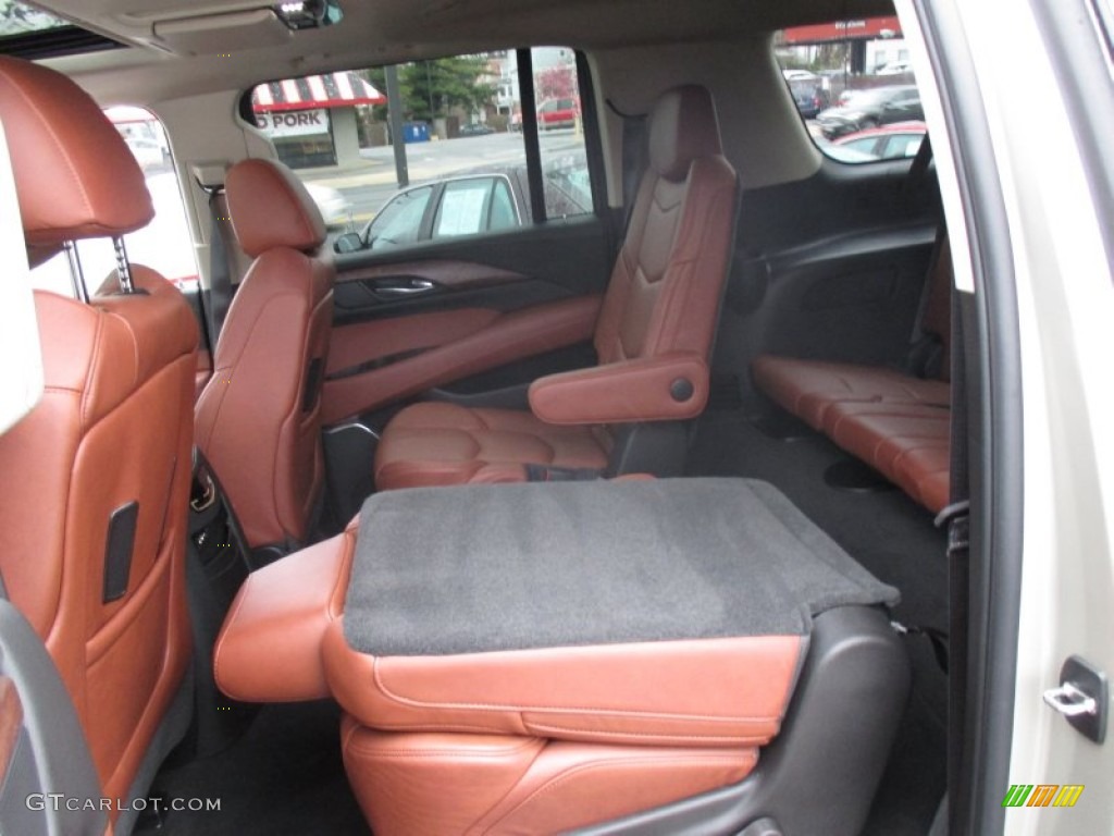 Kona Brown Jet Black Interior 2015 Cadillac Escalade Esv