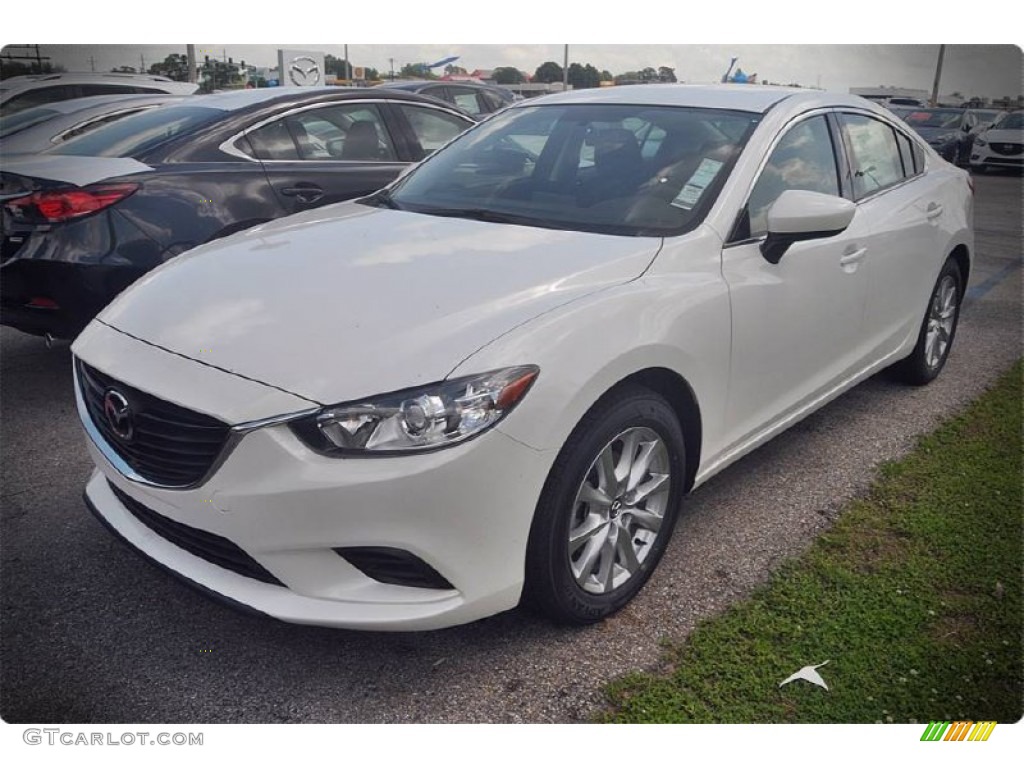 2016 Mazda6 Sport - Snowflake White Pearl Mica / Black photo #1