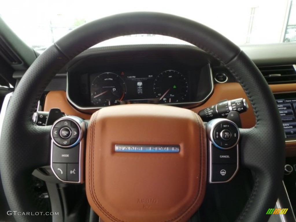 2014 Range Rover Sport Autobiography - Santorini Black Metallic / Ebony/Tan/Tan photo #13