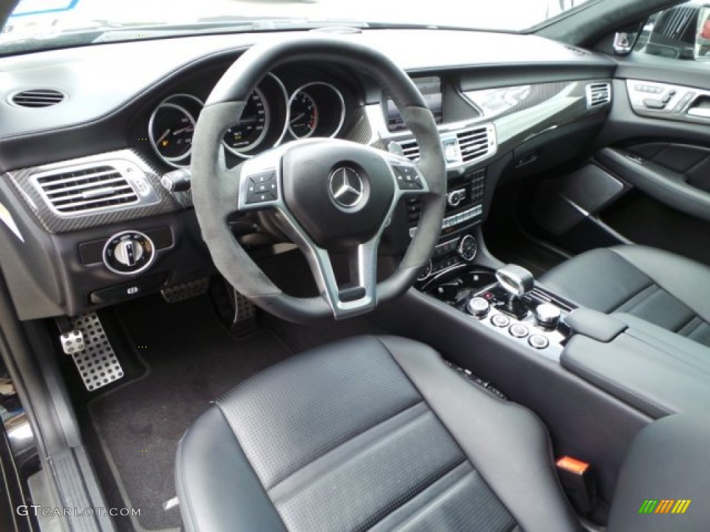 Black Interior 2013 Mercedes-Benz CLS 63 AMG Photo #102933029