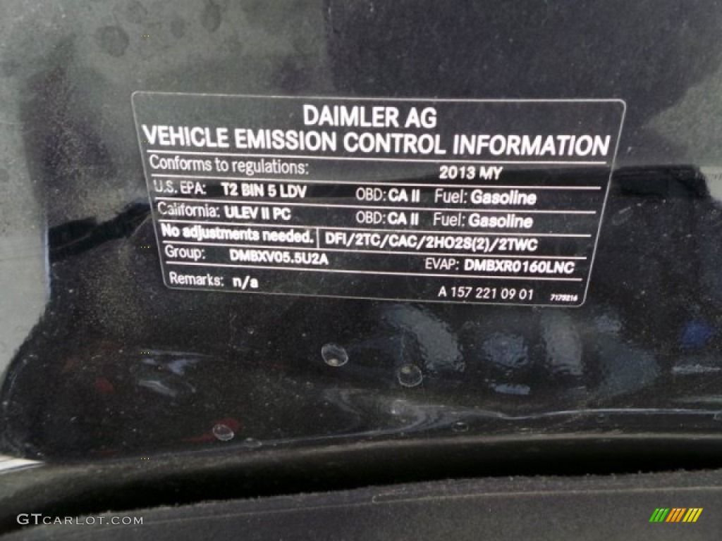 2013 Mercedes-Benz CLS 63 AMG Info Tag Photos