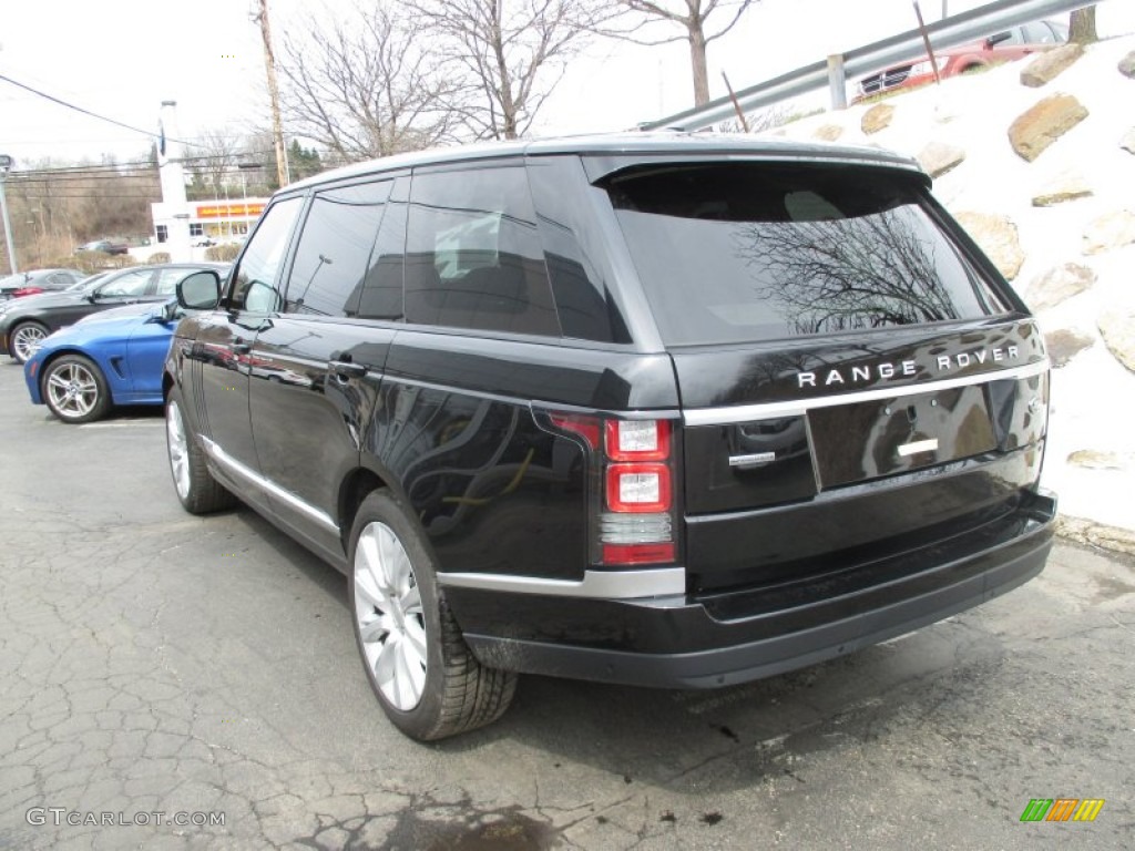 2014 Range Rover Supercharged L - Santorini Black Metallic / Ebony/Ebony photo #4
