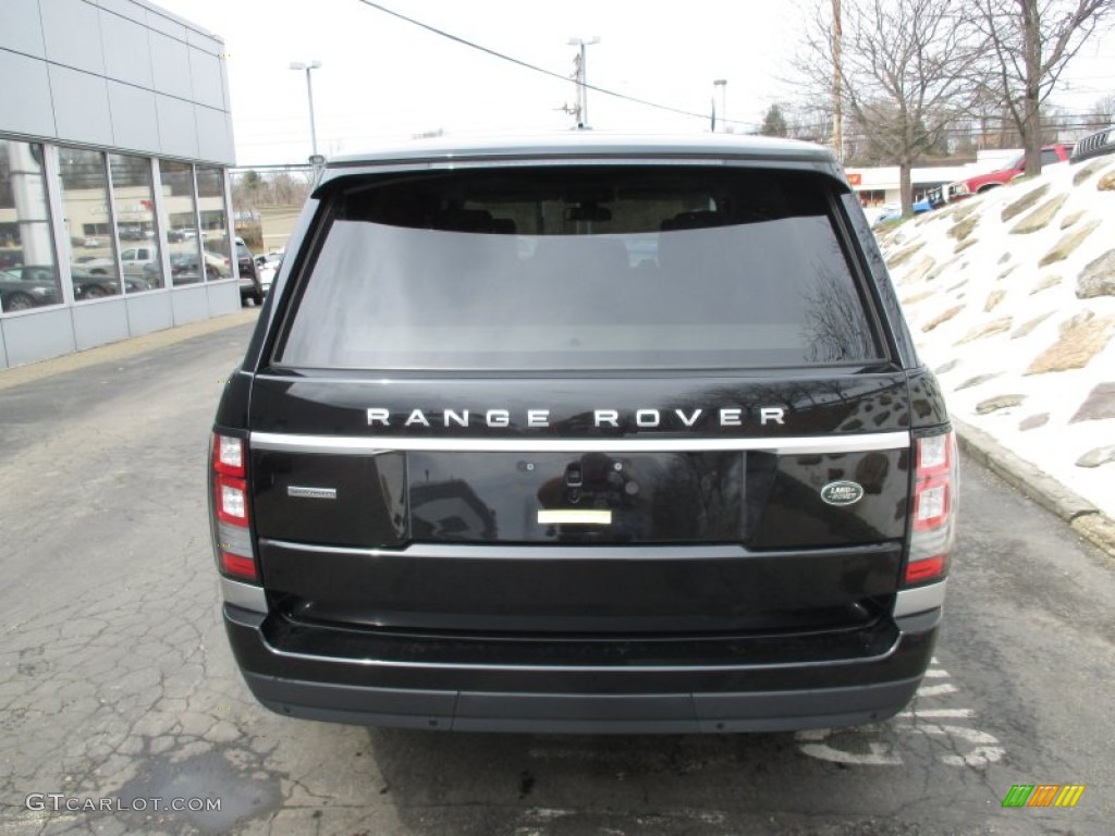 2014 Range Rover Supercharged L - Santorini Black Metallic / Ebony/Ebony photo #5