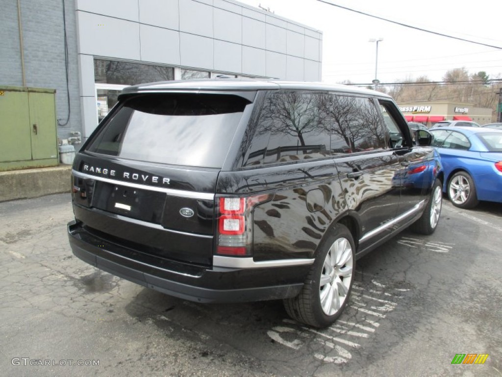 2014 Range Rover Supercharged L - Santorini Black Metallic / Ebony/Ebony photo #6