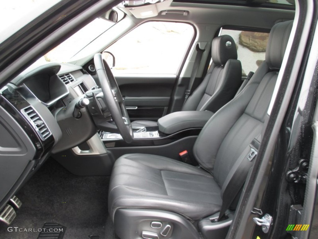 2014 Range Rover Supercharged L - Santorini Black Metallic / Ebony/Ebony photo #12