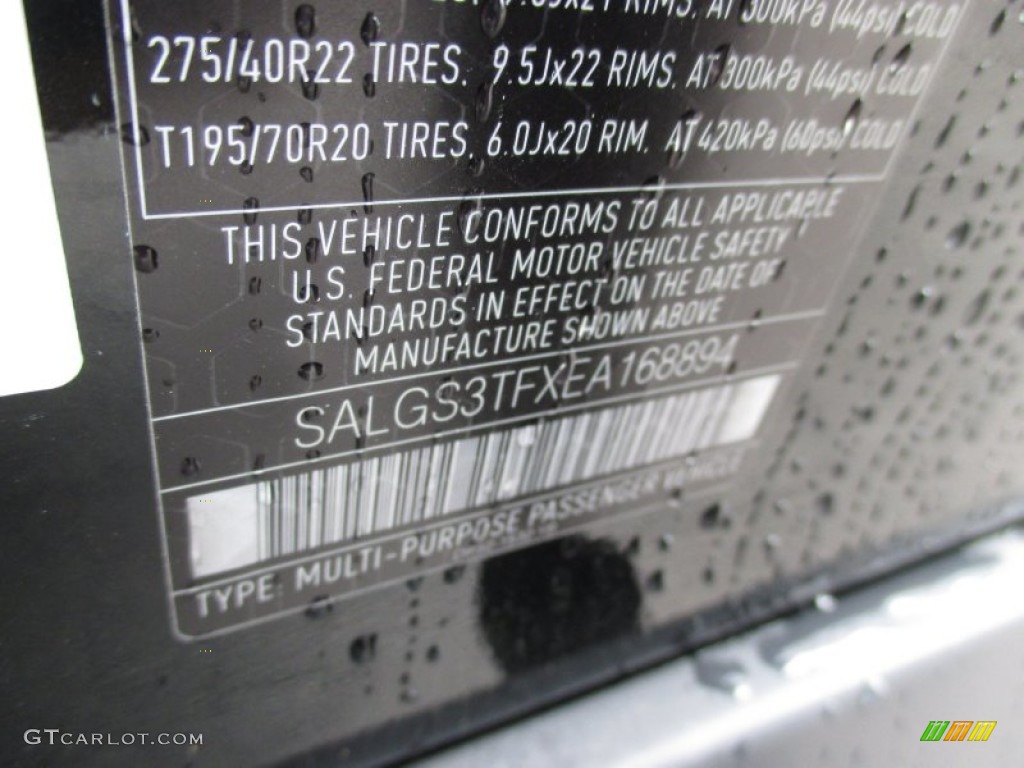 2014 Range Rover Supercharged L - Santorini Black Metallic / Ebony/Ebony photo #19