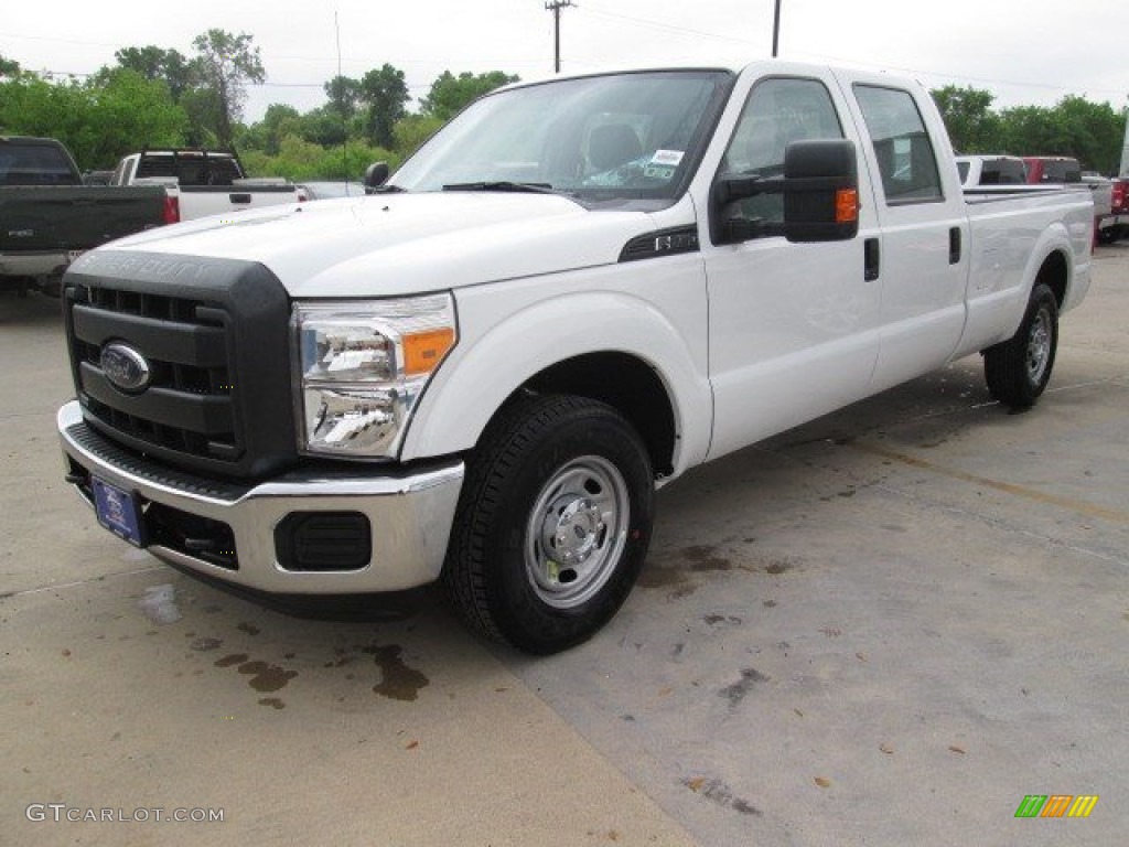 2015 F250 Super Duty XL Crew Cab - Oxford White / Steel photo #9