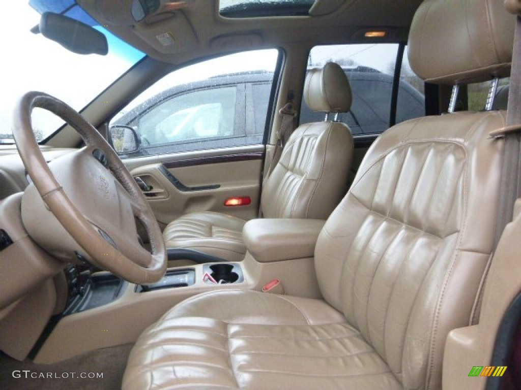 Camel Interior 2000 Jeep Grand Cherokee Limited 4x4 Photo #102935327
