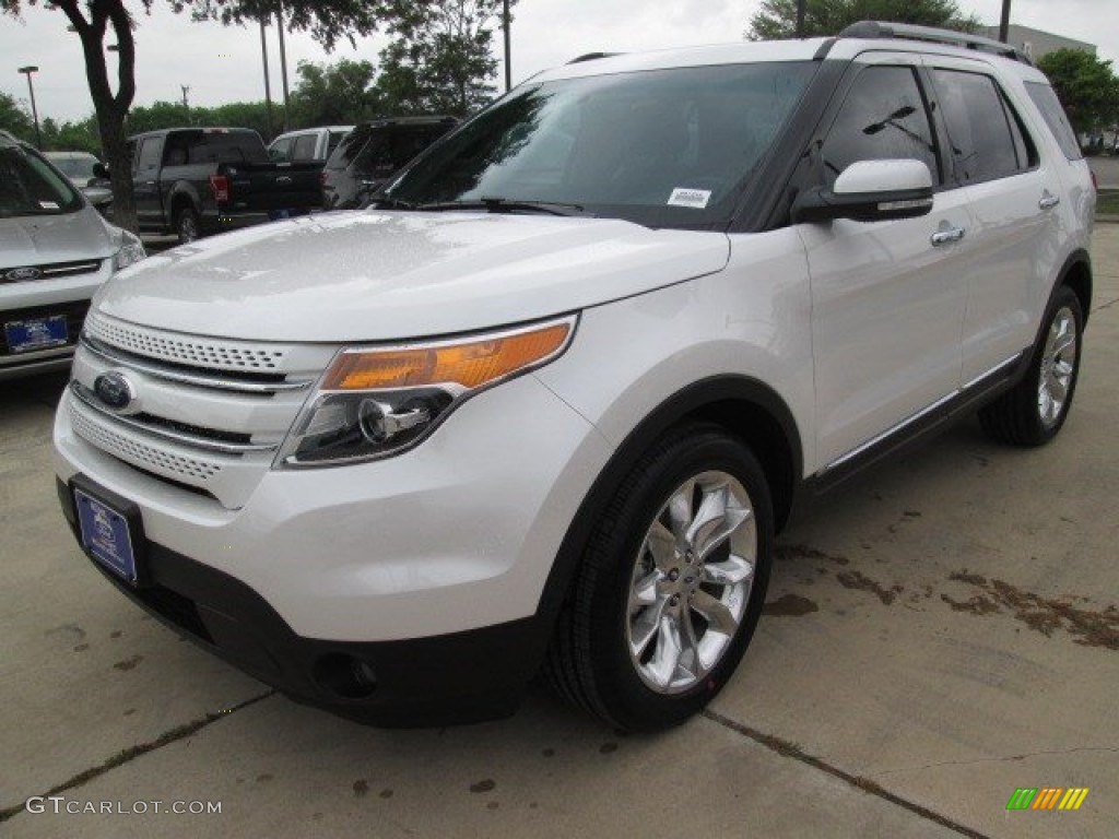 2015 Explorer Limited - White Platinum / Charcoal Black photo #6