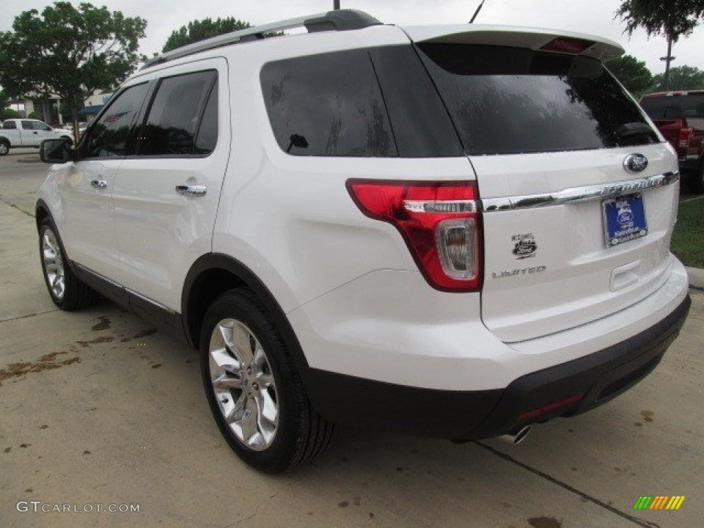 2015 Explorer Limited - White Platinum / Charcoal Black photo #8
