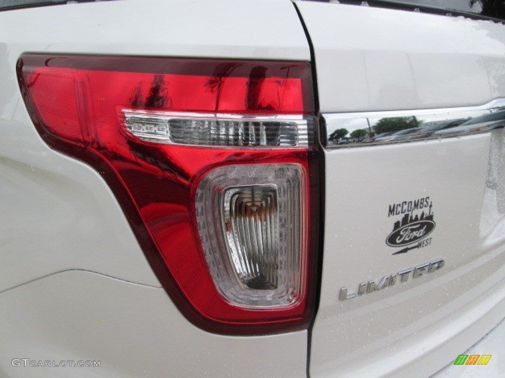 2015 Explorer Limited - White Platinum / Charcoal Black photo #9