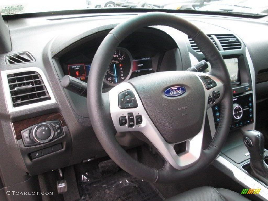 2015 Explorer Limited - White Platinum / Charcoal Black photo #34