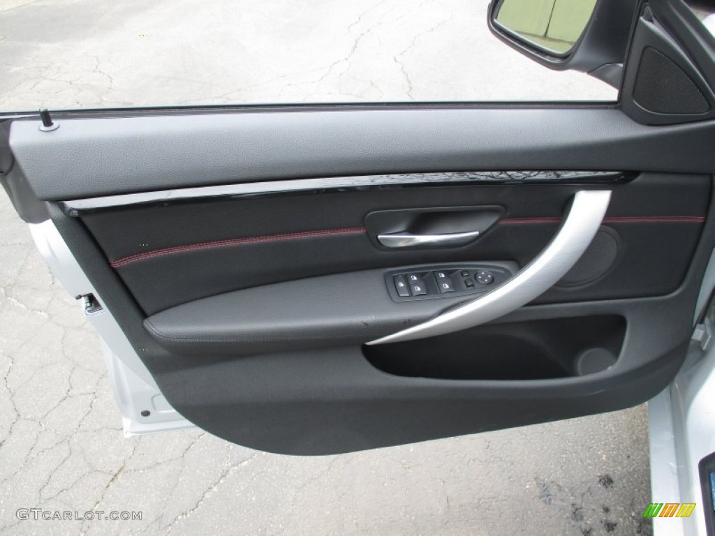 2015 BMW 4 Series 428i xDrive Gran Coupe Black Door Panel Photo #102936942