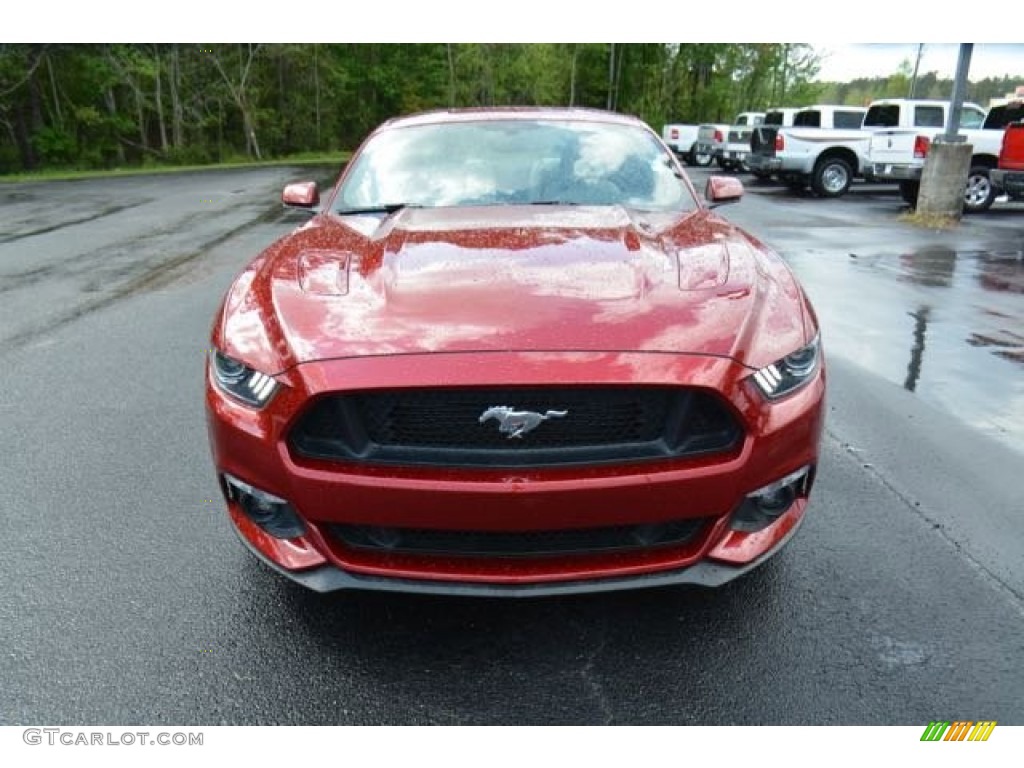 2015 Mustang GT Premium Coupe - Ruby Red Metallic / Ceramic photo #2