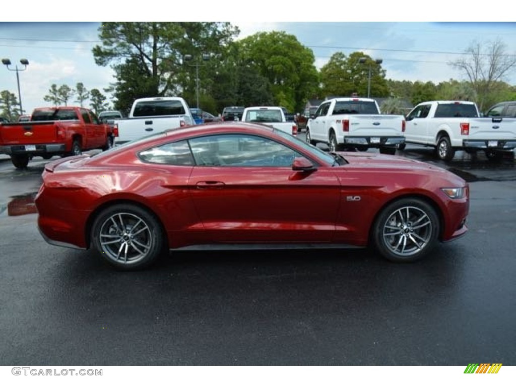 Ruby Red Metallic 2015 Ford Mustang GT Premium Coupe Exterior Photo #102937244