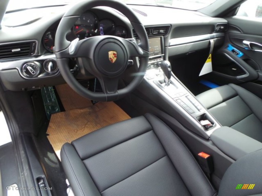 Black Interior 2015 Porsche 911 Carrera Coupe Photo #102940721