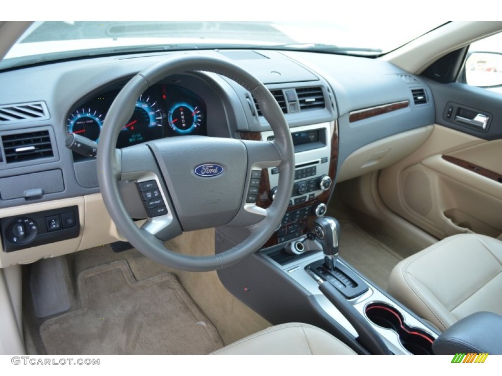 2011 Fusion SEL V6 - White Suede / Camel photo #11