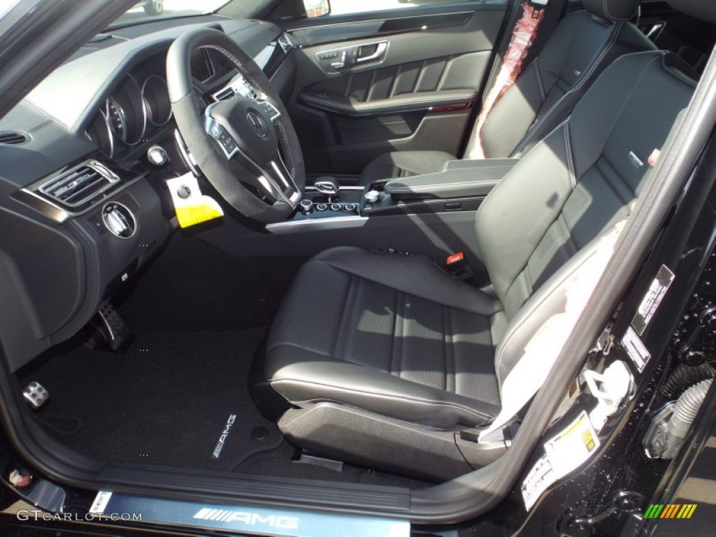 Black Interior 2015 Mercedes-Benz E 63 AMG S 4Matic Wagon Photo #102943907