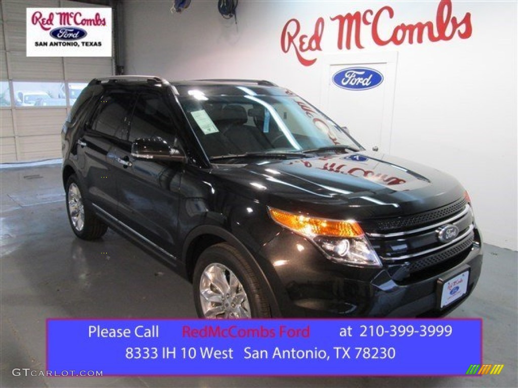2015 Explorer Limited - Tuxedo Black / Sport Charcoal Black/Sienna photo #1