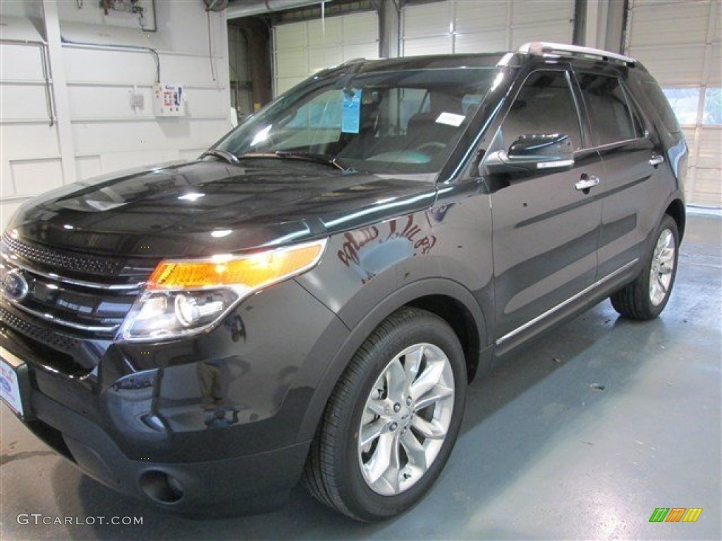 2015 Explorer Limited - Tuxedo Black / Sport Charcoal Black/Sienna photo #3