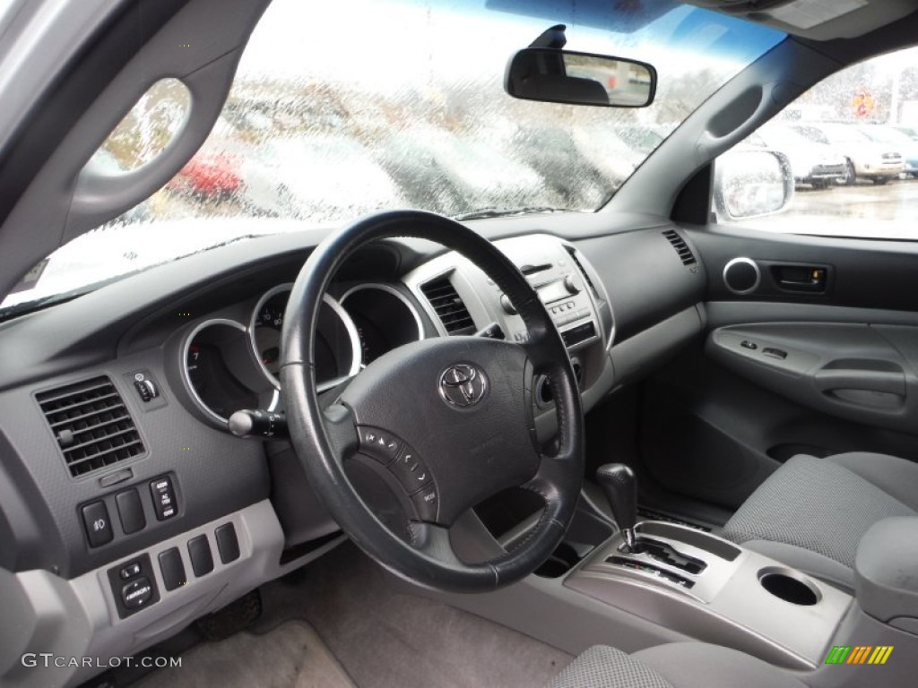 Graphite Gray Interior 2006 Toyota Tacoma V6 TRD Sport Double Cab 4x4 Photo #102947453
