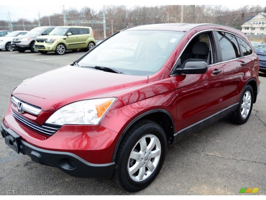 2008 CR-V EX 4WD - Tango Red Pearl / Ivory photo #3