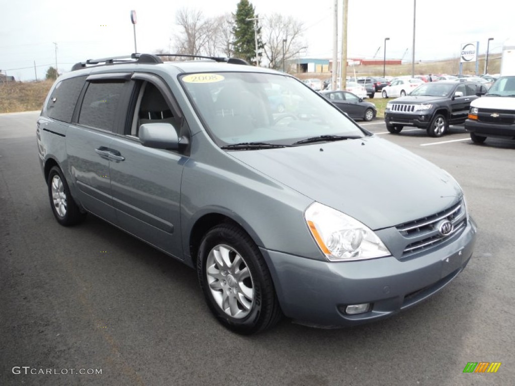 2008 Sedona EX - Olive Gray Metallic / Gray photo #6