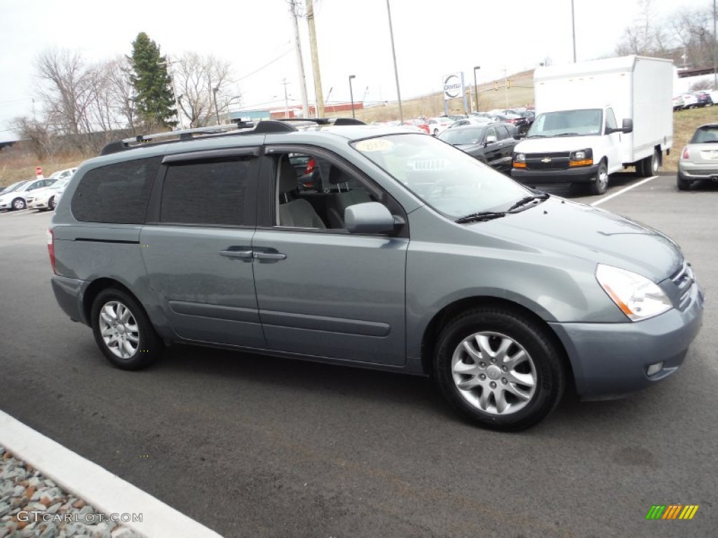 2008 Sedona EX - Olive Gray Metallic / Gray photo #7