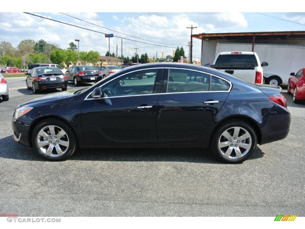 Graphite Blue Metallic 2014 Buick Regal AWD Exterior Photo #102949559