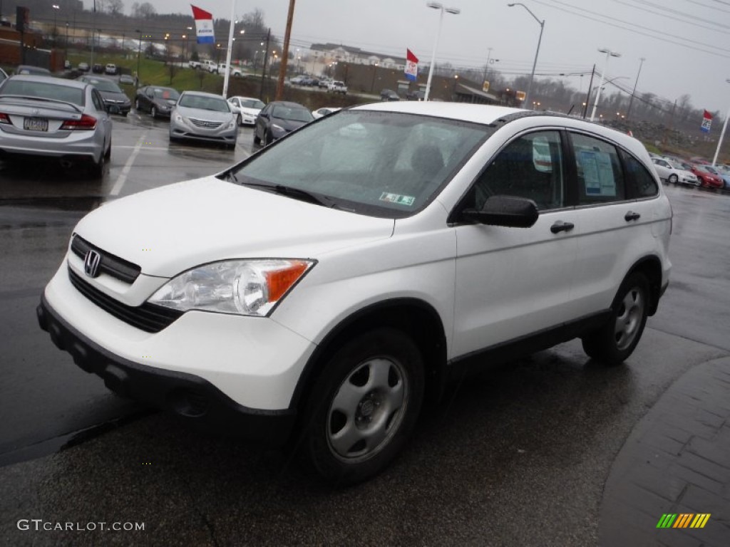 2008 CR-V LX 4WD - Taffeta White / Gray photo #4