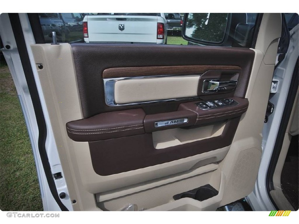 2015 1500 Laramie Crew Cab - Bright White / Canyon Brown/Light Frost photo #7