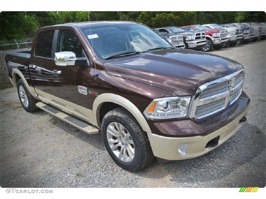 2015 1500 Laramie Long Horn Crew Cab - Western Brown / Canyon Brown/Light Frost photo #8
