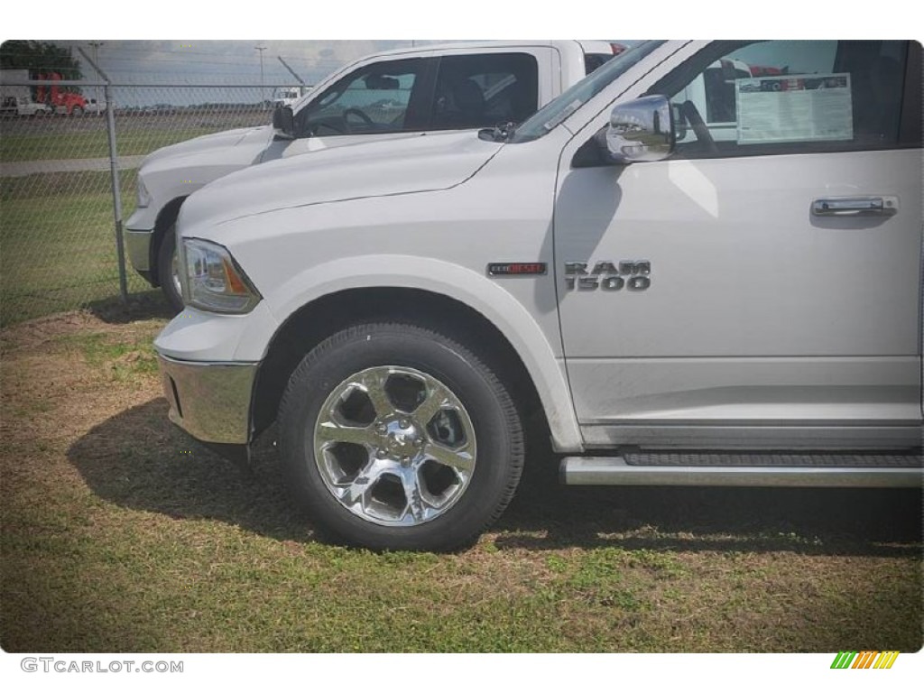 2015 1500 Laramie Crew Cab 4x4 - Bright White / Canyon Brown/Light Frost photo #3