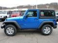 2015 Hydro Blue Pearl Jeep Wrangler Sport 4x4  photo #2