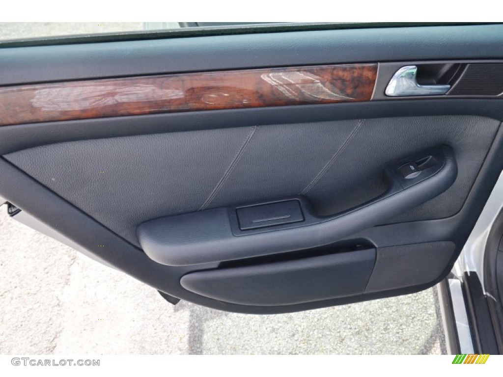 2001 Audi A6 2.8 quattro Sedan Melange Door Panel Photo #102955745