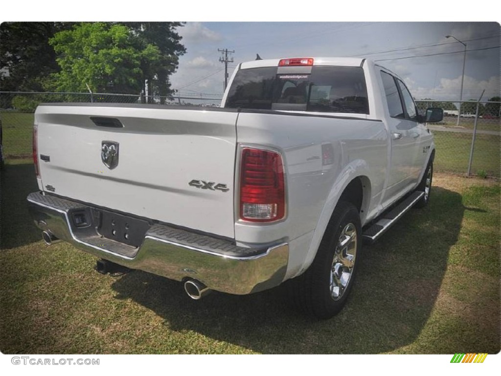 2015 1500 Laramie Crew Cab 4x4 - Bright White / Canyon Brown/Light Frost photo #5