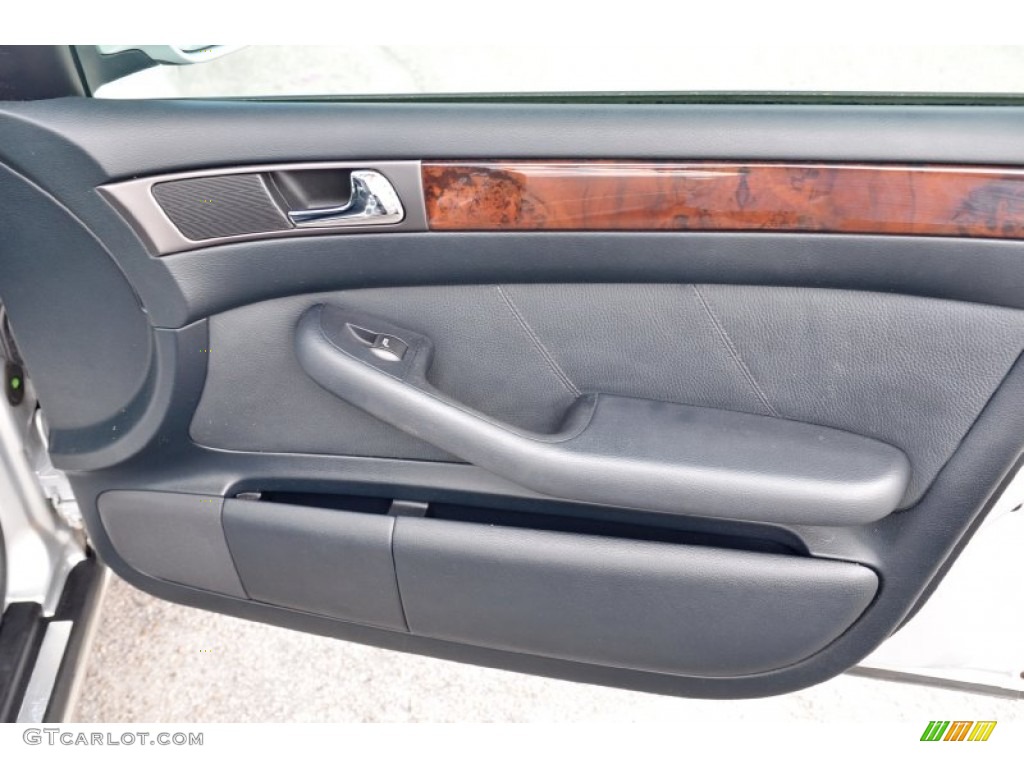 2001 Audi A6 2.8 quattro Sedan Melange Door Panel Photo #102955926