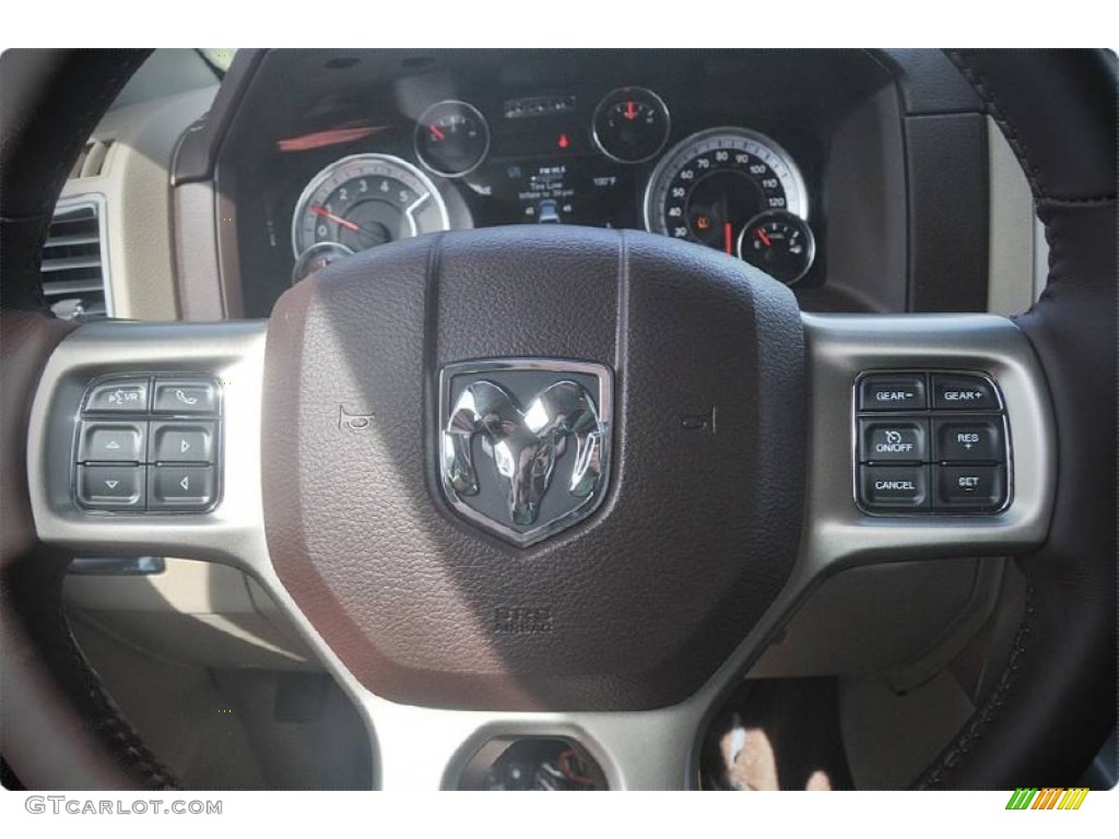 2015 1500 Laramie Crew Cab 4x4 - Bright White / Canyon Brown/Light Frost photo #15