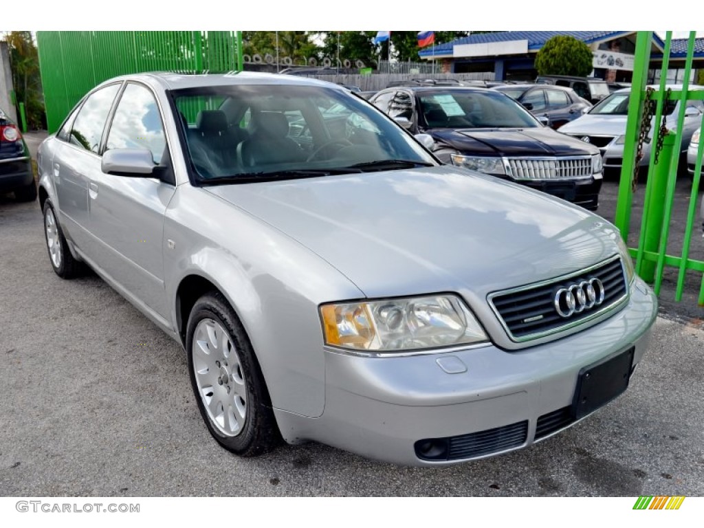 Light Silver Metallic 2001 Audi A6 2.8 quattro Sedan Exterior Photo #102956166