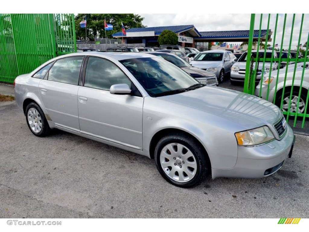 Light Silver Metallic 2001 Audi A6 2.8 quattro Sedan Exterior Photo #102956178