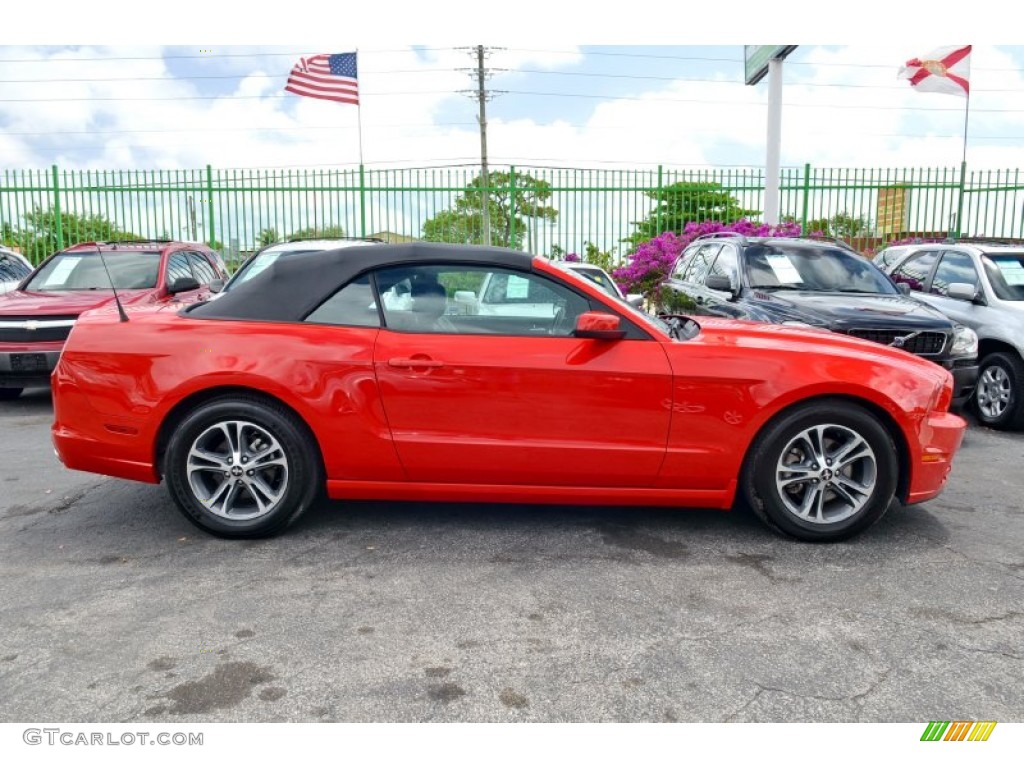 Race Red 2014 Ford Mustang V6 Premium Convertible Exterior Photo #102956460