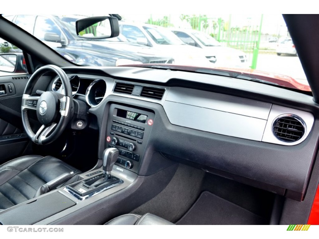 2014 Ford Mustang V6 Premium Convertible Charcoal Black Dashboard Photo #102956697