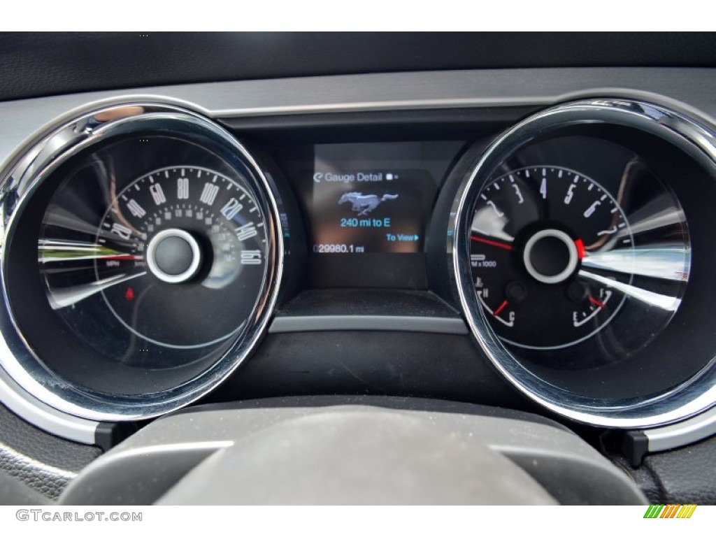 2014 Ford Mustang V6 Premium Convertible Gauges Photo #102956889