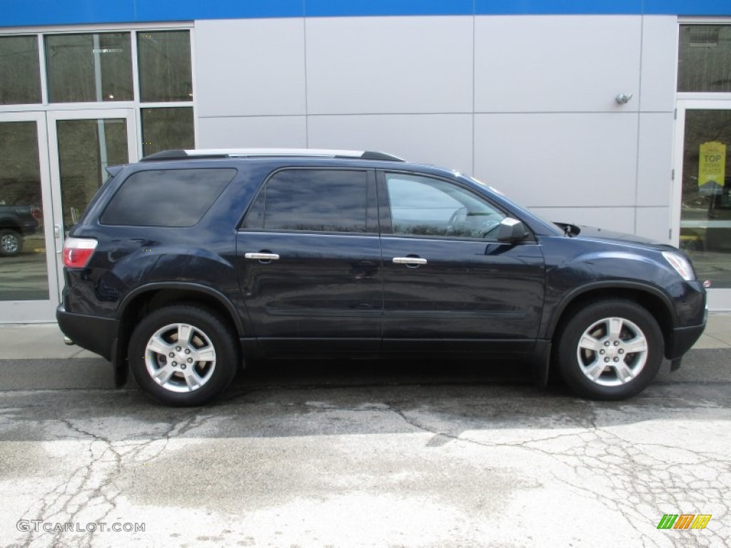 2011 Acadia SLE AWD - Deep Blue Metallic / Light Titanium photo #2